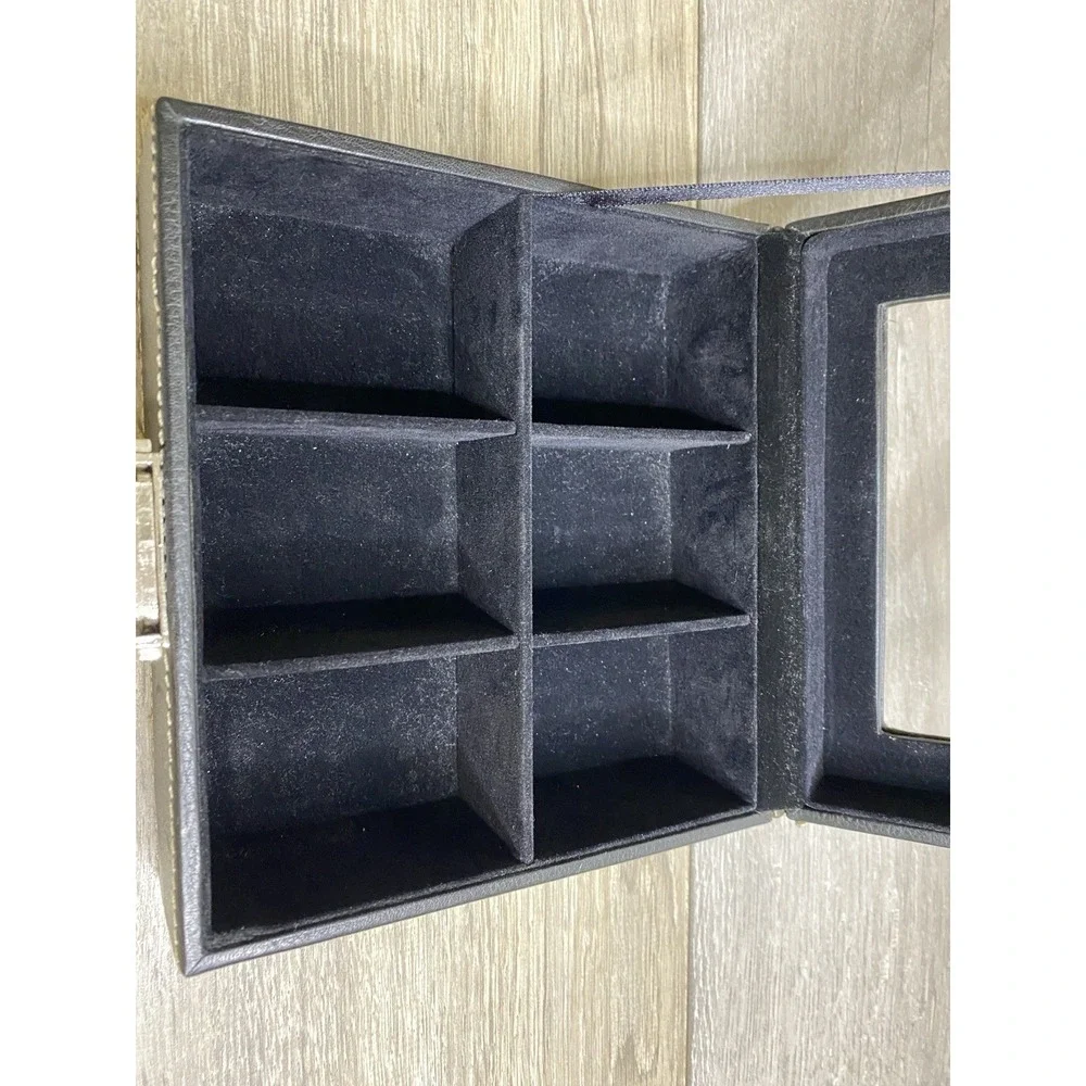Fossil Watch Display Case Jewelry Box Organizer Storage Container Holder Black